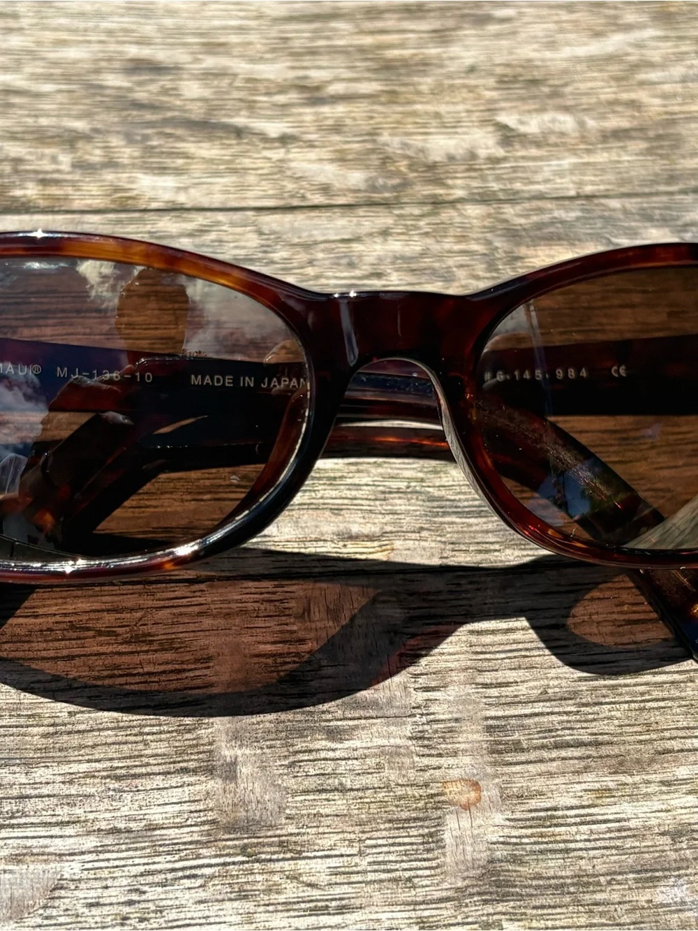 Maui Jim Tortoise Frame Sunglasses with Brown Lenses